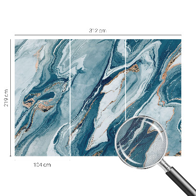 Fototapet 3D autoadeziv cu model de frunze abstracte