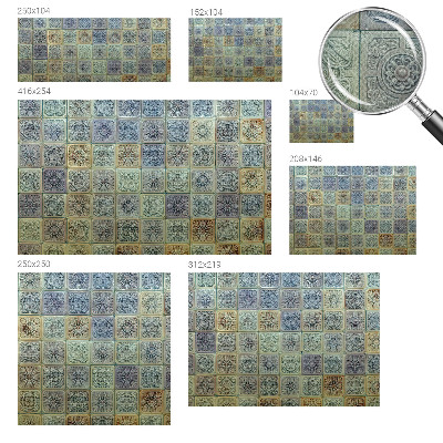 Fototapet autoadeziv cu modele în forme geometrice