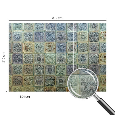 Fototapet autoadeziv cu modele în forme geometrice