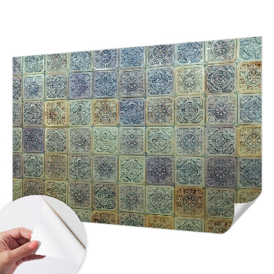 Fototapet autoadeziv cu modele în forme geometrice