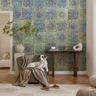 Fototapet autoadeziv cu modele în forme geometrice