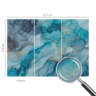 Fototapet 3D pentru living cu motiv floral elegant