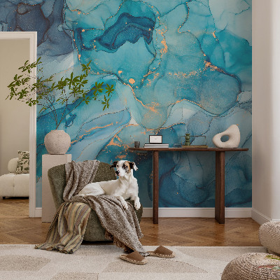 Fototapet 3D pentru living cu motiv floral elegant