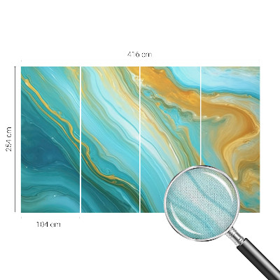 Fototapet autoadeziv pentru living cu forme colorate