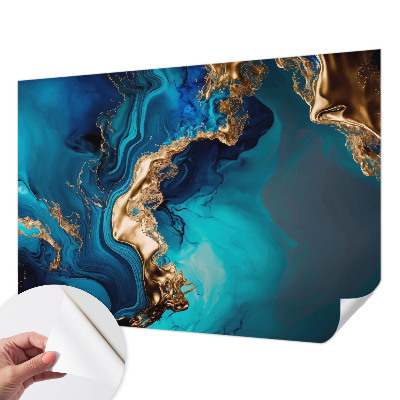 Fototapet autoadeziv cu imprimeu în nuanțe abstracte colorate