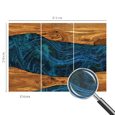 Fototapet 3D pentru dormitor cu motiv de pene colorate