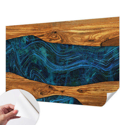 Fototapet 3D pentru dormitor cu motiv de pene colorate