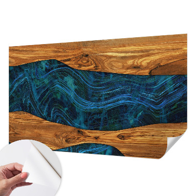 Fototapet 3D pentru dormitor cu motiv de pene colorate