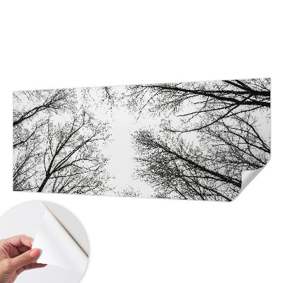Fototapet autoadeziv pentru living cu tușe colorate