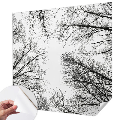 Fototapet autoadeziv pentru living cu tușe colorate