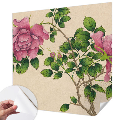 Fototapet autocolant în design cu pene subtile