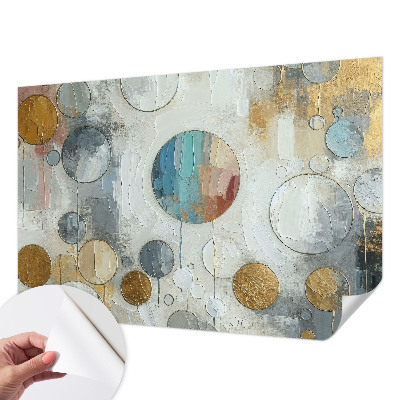 Tapet autoadeziv cu model Haos colorat pentru decor