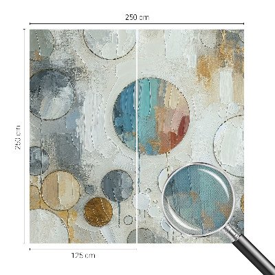 Tapet autoadeziv cu model Haos colorat pentru decor