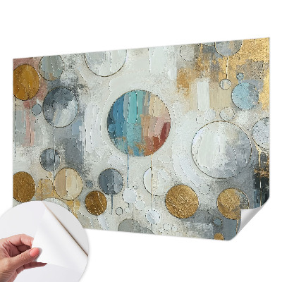 Tapet autoadeziv cu model Haos colorat pentru decor