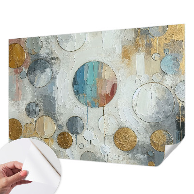 Tapet autoadeziv cu model Haos colorat pentru decor