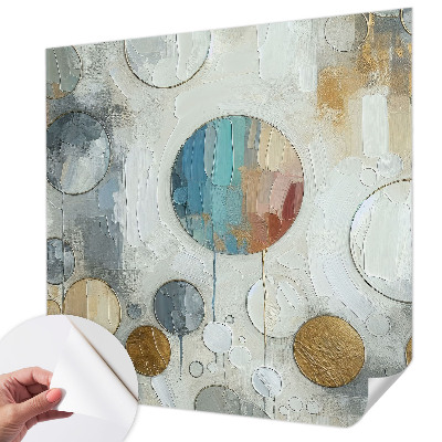 Tapet autoadeziv cu model Haos colorat pentru decor