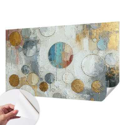 Tapet autoadeziv cu model Haos colorat pentru decor