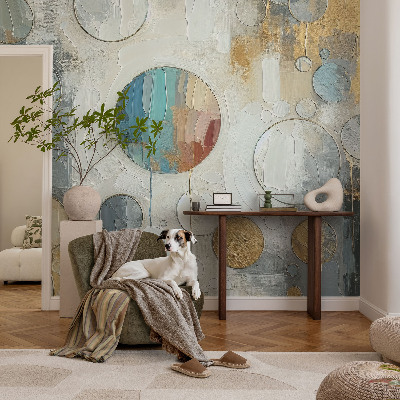 Tapet autoadeziv cu model Haos colorat pentru decor