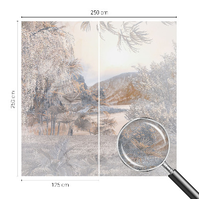 Fototapet autoadeziv pentru dormitor cu motiv geometric în tonuri armonioase