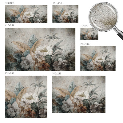 Fototapet 3D pentru living cu peisaj exotic