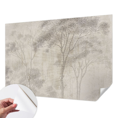 Fototapet autocolant cu imagine cu o bufniță într-un decor natural