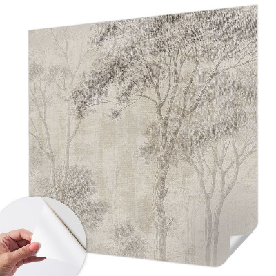 Fototapet autocolant cu imagine cu o bufniță într-un decor natural
