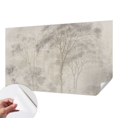 Fototapet autocolant cu imagine cu o bufniță într-un decor natural