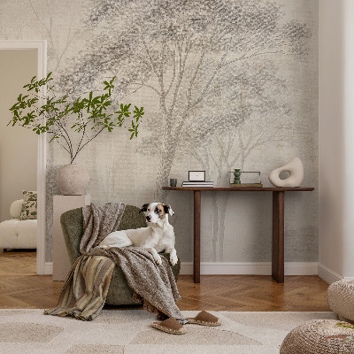 Fototapet autocolant cu imagine cu o bufniță într-un decor natural