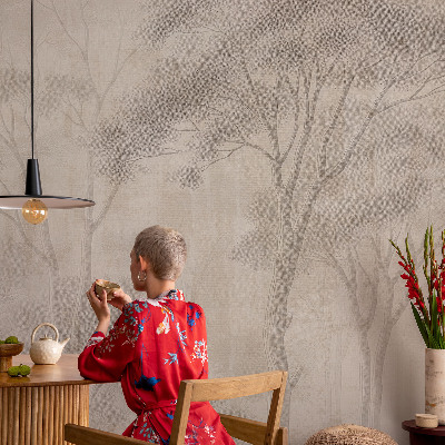 Fototapet autocolant cu imagine cu o bufniță într-un decor natural