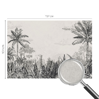Tapet autocolant perete cu motiv floral elegant