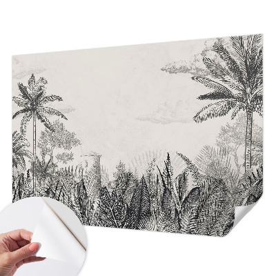 Tapet autocolant perete cu motiv floral elegant