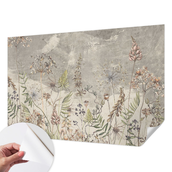 Fototapet 3D autoadeziv cu flori colorate