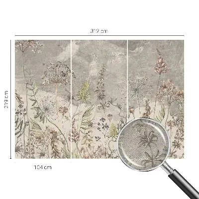 Fototapet 3d autoadeziv Flori colorate