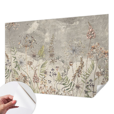Fototapet 3D autoadeziv cu flori colorate