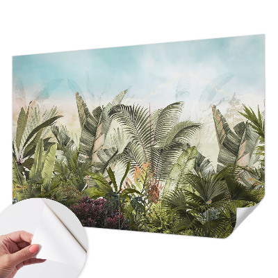 Fototapet autoadeziv pentru living cu model de flori romantice