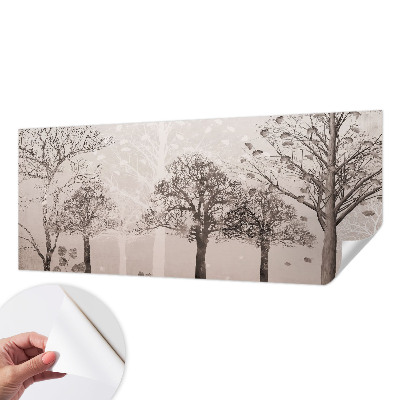 Fototapet 3D pentru living cu flori subtile în nuanțe delicate