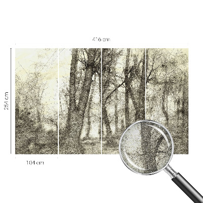 Fototapet 3D pentru dormitor cu forme abstracte