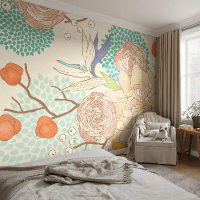 Fototapet autoadeziv pentru living cu motiv abstract