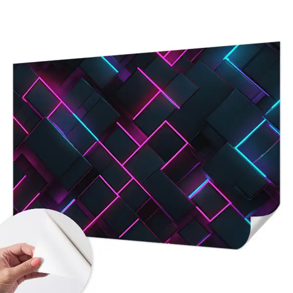 Fototapet autoadeziv pentru camera copiilor Linii ondulate