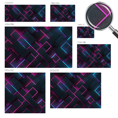 Fototapet autoadeziv pentru camera copiilor cu model de linii ondulate