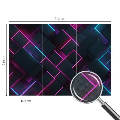 Fototapet autoadeziv pentru camera copiilor Linii ondulate