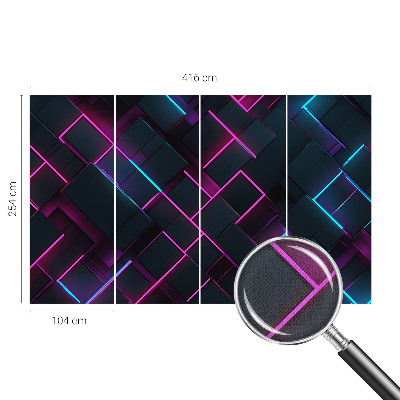 Fototapet autoadeziv pentru camera copiilor cu model de linii ondulate