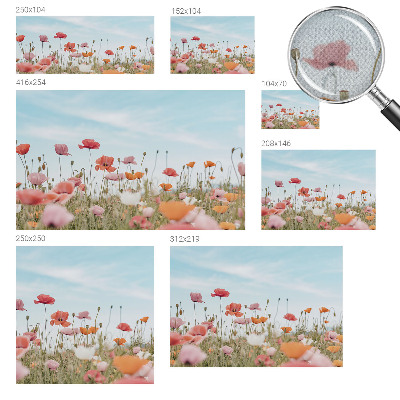 Fototapet 3d cu flori frumoase