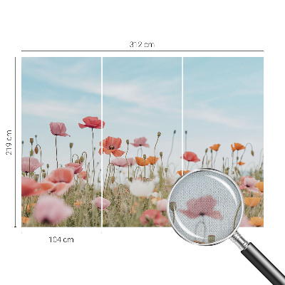 Fototapet 3d cu flori frumoase