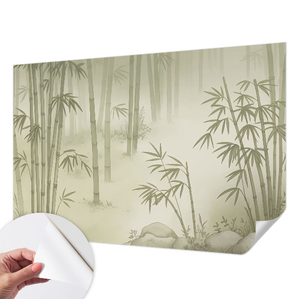 Fototapet 3D pentru living cu peisaj de iarnă