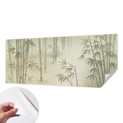Fototapet 3D pentru living cu peisaj de iarnă