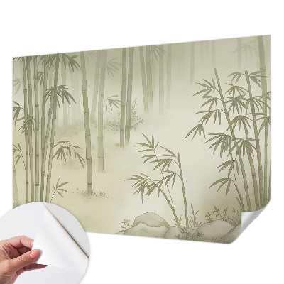 Fototapet 3D pentru living cu peisaj de iarnă