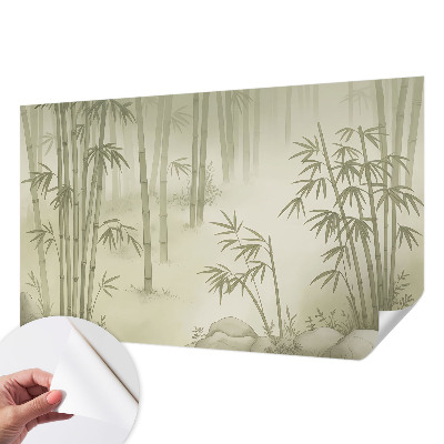 Fototapet 3D pentru living cu peisaj de iarnă