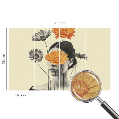 Fototapet autoadeziv cu design „Explozie florală”