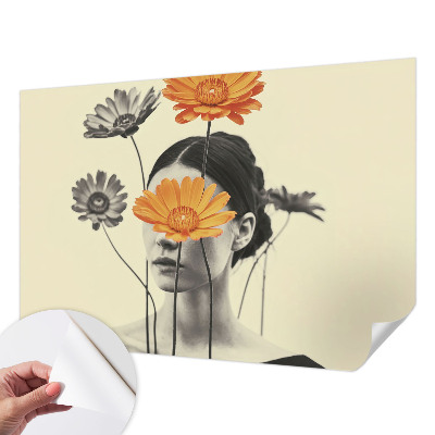 Fototapet autoadeziv cu design „Explozie florală”